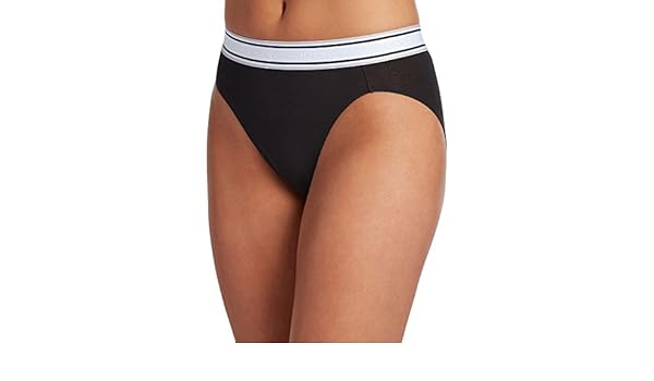 jockey women's underwear retro stripe hi cut
