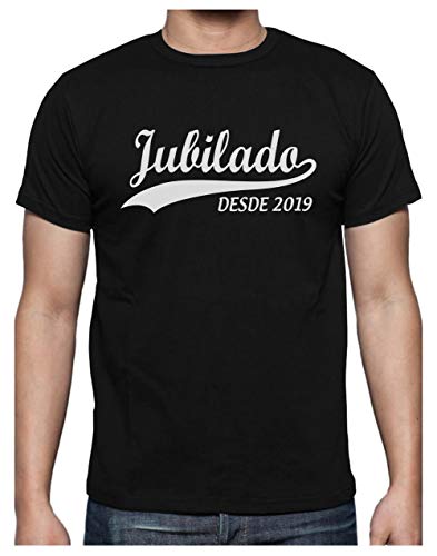 Green Turtle T-Shirts Camiseta para Hombre - Jubilado Desde el 2019 - Regalo Original para Jubilados Large Negro
