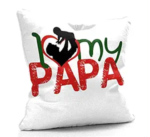 DreamVio Mirco Fabric Filled Cushion for World's Best Dad,Pyare Papa,Gifts for Daddy,Grandpa on Birthday's & Father's Day Color : White Size : 12 x 12 inch Design 127