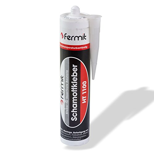 Stabilo-Sanitaer Schamottkleber HT1100 310ml, Kleber temperaturbeständig über +1100°C, Dichtungskleber feuerfest für Schamottsteine in Öfen oder Heizungsanlagen - 2