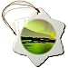 Produktbild cwb2jcwb2jcwb2j Zoll-Porzellan Ornament Schneeflocke Deko-Hänger, Northern Lights, Breidamerkurjokull, Island EU TNO Tom Norring