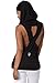 Produktbild Neue Damen Schwarz mit Kapuze Cross Back T-Shirt Club tragen Tops Casual Wear Kleidung Größe M UK 10–12