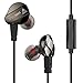 Produktbild VANTRUE E1 In-Ear Stereo Kopfhörer Sport Headset mit Mikrofon und Fernbedienung, universal PC Handy verkabelt Headset für iPhone Android Smartphone iPad iPod Tablet Laptop MP3-Player, 4 Ersatz Ohrstöpsel