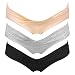 Intimate Portal Women Under the Bump Maternity Knickers 3-Pk Black Gray Beige L