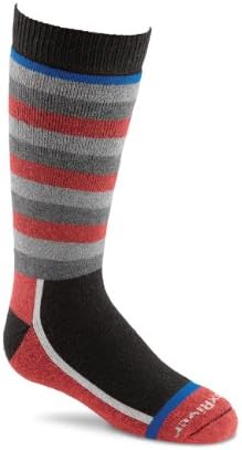 Fox River Boy's Snow Day Ski Socks - Red/Black/Grey, Small