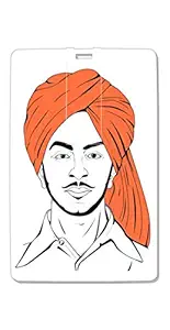 SmartNxt Credit Card Shape 64GB Designer Pen Drive ||Multi-Coloured||Personalities||Bhagat Singh