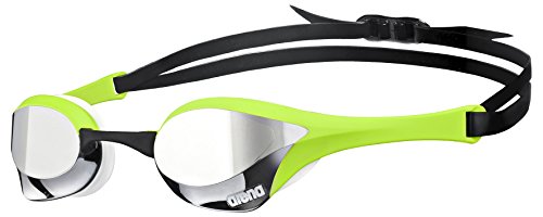 Arena Cobra Ultra Mirror Gafas de Natación, Unisex Adulto, (Plateado / Verde / Blanco)