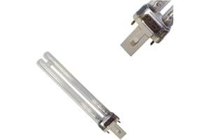 TASSORM Clear-Pond 9 Watt Teichklärer-Filter, UV/UVC-Leuchtmittel inklusive Fischfutter, 2 Pins, G23