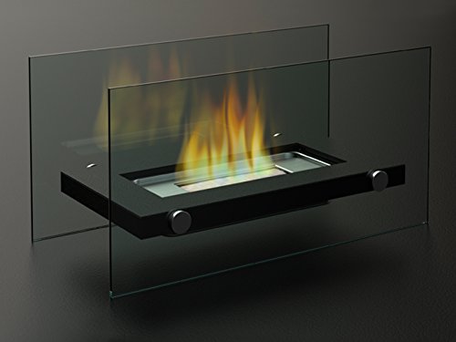 Deko Tischkamin / Glaskamin (34x17cm) inkl. 1Liter Bio-Ethanol, Tischfeuer für eine behagliche Atmosphäre - 2
