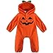 iEFiEL Newborn Baby Halloween Fancy Hooded Romper Jumpsuit Costume Outfit Orange Pumpkin 6-9 Months