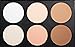 SONGQEE(TM) Cosmetics Professional 6 Colors Contour Face Power Foundation Makeup Palette #01+Free Brush (Bamboo Flat Brush)