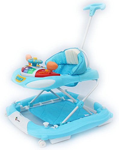 Clamaro Gehfrei Lauflernwagen „MaxMobil“ mit Anti-Rutsch Funktion, Lauflernhilfe mit Musikfunktion, Schaukelfunktion und Spielcenter – wählbar in 2 Modellen in 3 Farben - 2