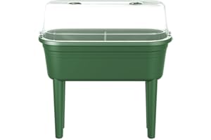 FLORUS Elho Green Basics - Set da tavolo con coperchio, 75 x 36 x 85 cm, colore: Verde