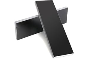 EsportsMJJ 2Pcs G-10 Handle Material 160X50X8mm Black Canvas Micarta Knife Handle Material