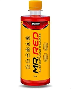 AFTER RIDE; Mr. Red Auto Detailing Car Shampoo; Bucket & Foam Wash (1:10 Ratio); Pack Of 1 X 550 ML