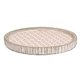Cemento Bandeja con estufas Print | decorativo hormigón | Vintage Concrete patrón étnico decorativa bandeja Carcasa, Rosa, redondo