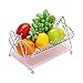 Produktbild AOEHTRAY Schaukel Obst Hängematte Edelstahl Obstschale Large Capacity Drainage Basket Silver 17.5 * 29 * 21cm
