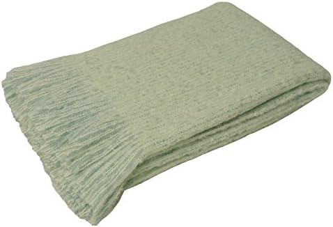 Woven Sofa Bed Throw Blanket Bedspread Settee Cover 100% Acrylic 127x180cm (Mint)