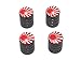 Produktbild Japan Flagge – Rising Sun Reifen Reifen Ventilkappen Felgen Valve Stem Endkappen – Schwarz Farbe