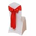 Produktbild Weddecor Stuhlschärpe, Satin, Aqua Blue, Dekoband, DIY-Stoff für Events Hochzeiten Geburtstage Verlobungspartys Empfänge Partys Banketts Dekoration (18 x 274 cm) – 1 Stück, Textil, rot, 100