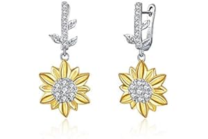 YAFEINI Kolczyki w kształcie krzyża srebro wysokiej próby religijny krzyż zwisające kolczyki biżuteria prezenty dla kobiet dziewcząt, Srebro szterlingowe