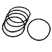 Produktbild 5 x Soft Gummi O Ringe Dichtung Unterlegscheiben Ersatz Schwarz 95 mm x 5 mm