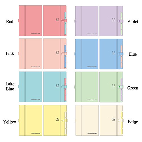 Folder Zhi Jin de 5  bolsillos y pesta  as Candy tama  o A4  carta  carpeta clasificadora estilo acorde  n con clip de bot  n  color rosa