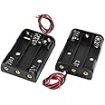 River Fox 2 PIECES - 3 X 1.5V AA 2A Cell Battery Holder Storage Box Without Cover Standard 4.5V Case with Lead Wire