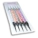 NAILFUN 5 Nail Art Dotting Tools Filled with Rhinestones