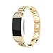 Produktbild Fitbit Charge 2 Armband, iHee 2017 Neue Mode Vertraglicher Design Stil Edelstahl Uhren Armband Armband für Fitbit charge 2 (Gold)