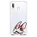 Produktbild Jinghuash Kompatibel mit Samsung Galaxy A40 Hülle,Transparent TPU Silikon mit Muster Schutzhülle Ultra Dünn Durchsichtig Stoßfest Bumper Handyhülle Backcover Tasche Case für Galaxy A40-Yoga-Rosa hund
