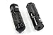 Aridox(TM) Black CNC Universal Motorcycle Bike Folding Footrests Foot Rests Pegs Rear Pedals Set C10