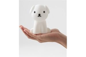 Mr Maria - Luz nocturna - Snuffy Perro Bundle of Light - Silicona sin BPA - Color: blanco - 7,5 x 7,5 x 15 cm