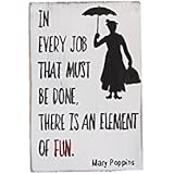 Holzschild: Mary Poppins