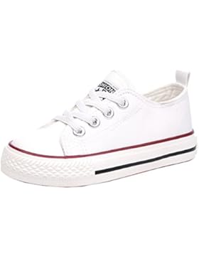 VECJUNIA Kinder Jungen und Mädchen Klassisch Lace Outdoor und Sport Schuhe Unisex Sneaker