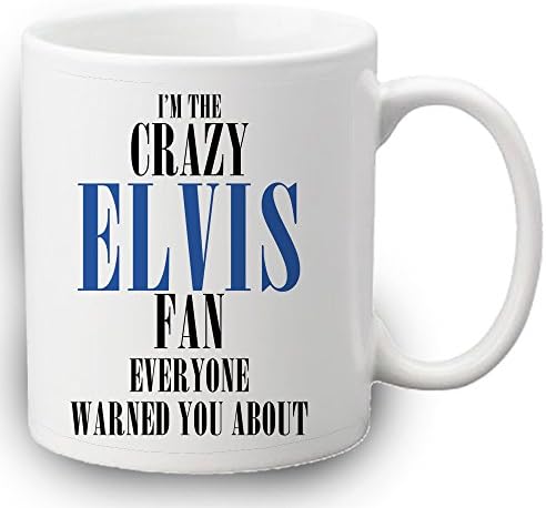 LULAH BLU Crazy Elvis Fan Funny Mug Cup
