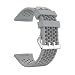 Produktbild myqyiyi Silikon-Armband Smartwatch für Fitbit Ionic grau
