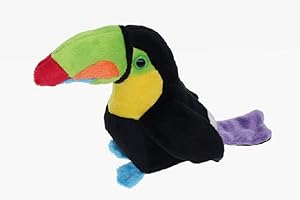 BYUP Unbekannt Stofftier Tukan 14 cm, Kuscheltier Plüschtier, Hornvogel Vogel Vögel