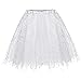 Produktbild NPRADLA Einfarbig Mini A-line Rock Damen Frauen, Paillette Elastic 3 Layered Kurzen Erwachsene Tutu Tanzenrock Kleider