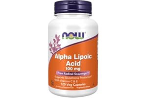 NOWFOODS. Now Foods - Alpha-Lipoic Acid (Alpha-Liponsäure), 100mg, 120 vegane Kapseln