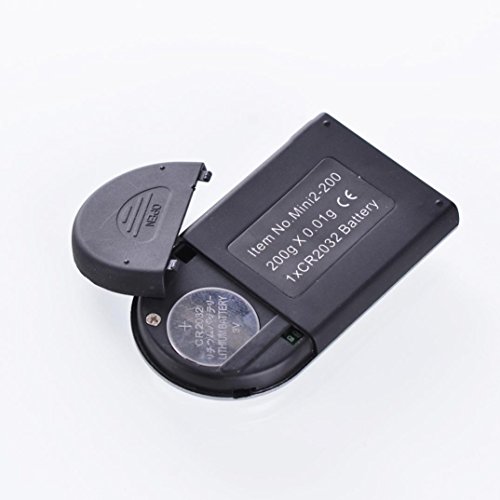 Mini Scale, HARRYSTORE 0.01-200g Mini Feuerzeug Form Kreative Stil Digital Taschen Skala - 6