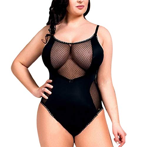 Preisvergleich Produktbild Damen Reizvolle Nachtwäsche, Bluelucon Damen Sexy Body Dessous Rückenfrei Spitze Bodysuit Negligee Reizwäsche Unterwäsche Babydoll Lingerie Erotic Dessous Set