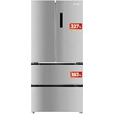 EVVO American Style French Fridge F80X Total No Frost 510 L | 327 L Fridge, 183 L Freezer, Motor Inverter, Multi Air Flow and