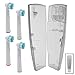 Produktbild Spares2go Zahnbürstenköpfe für Oral B elektrische Zahnbürsten (4 Stück) + praktischer Reiseetui