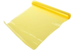 Vorcool Film autocollant jaune pour phares de voiture et moto Décoration et protection 30 x 60 cm