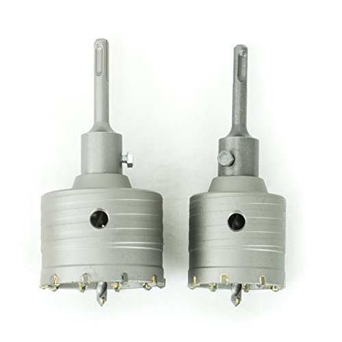 SDS Plus Bohrkrone Set Dosenbohrer Lochbohrer 65mm + 80mm Silver 0557 - 2