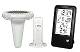 temperatura piscina climatizada  La Crosse Technology - Monitor de Temperatura con sonda para Piscina, Negro