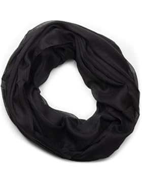 styleBREAKER unifarbener Loop Schlauchschal, weich und leicht, Unisex 01016069