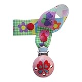 CuteToots hand-painted wooden dummy clip - Flutterby butterfly (for dummy with ring)