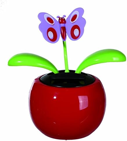 Perfect Present Gift Idea For Christmas Xmas Stocking Filler Secret Santa Birthday Mothers Day Anniversary or - Popular Desktop Toys Solar Powered Dancing Moving Butterfly Figurine -Women Lady Ladies